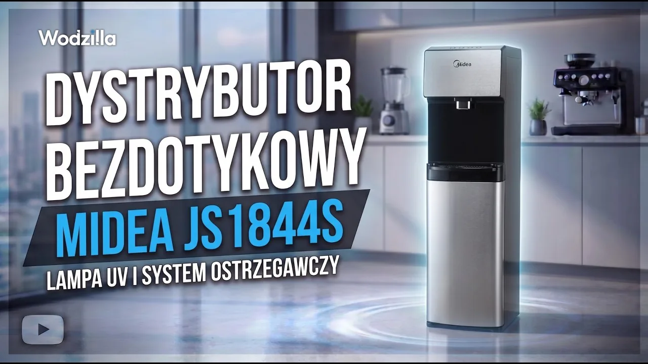 Miniatura wideo: Midea J1844S – Dystrybutor wody do biura z lampą UV-C! | Wodzilla